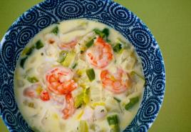 Sup krim seafood: resep